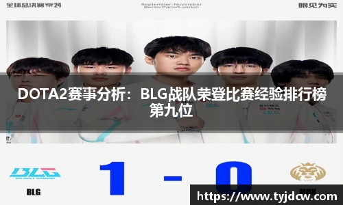DOTA2赛事分析：BLG战队荣登比赛经验排行榜第九位